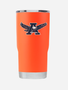 Gametime Lights LLC Eagle Thru A Orange 20 oz. Tumbler with Lid