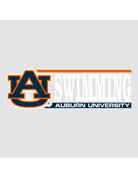 CDI AU Swimming over Auburn University Decal