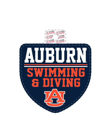Image One Auburn Swimming & Diving Shield Decal