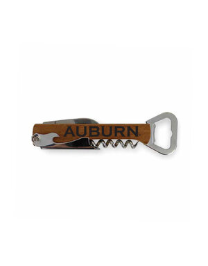 Jardine Associates Auburn Wooden Bottle Opener and Wine Key