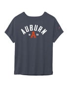 League Collegiate Wear Womens Auburn Throwback A 1856 Cuffed Sleeve T-Shirt