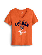League Womens Auburn Tigers Aubie V-Neck T-Shirt