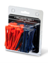 Team Golf Navy/Orange Golf Tees-Pack of 50