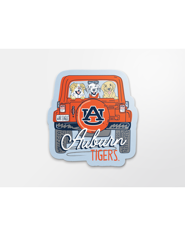 Image One Auburn Tigers Jeep Dog Decal
