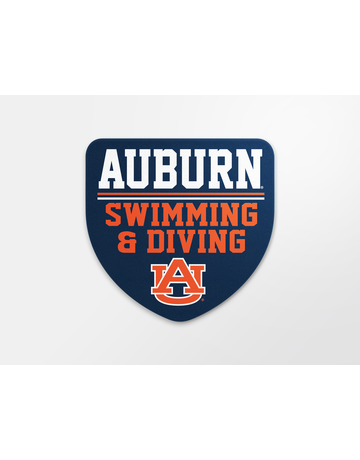 Image One Auburn Swimming & Diving Shield Decal