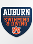 Image One Auburn Swimming & Diving Shield Decal