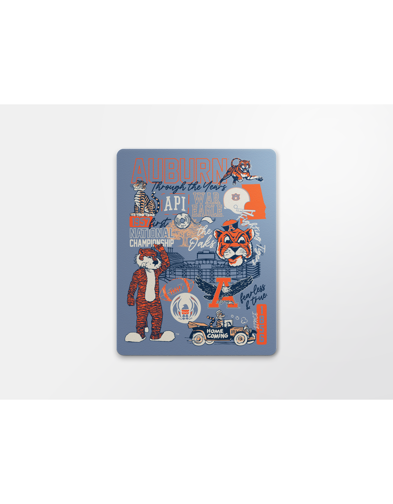 Image One Aubie Through the Years Decal