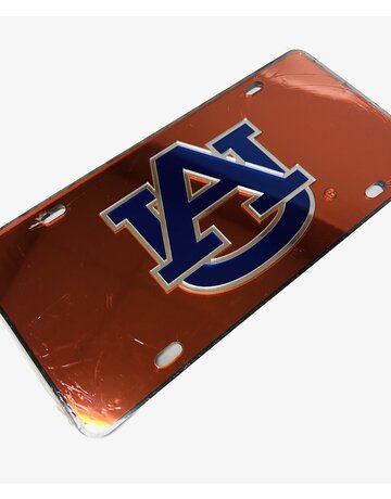 Craftique AU Orange Mirrored License Plate