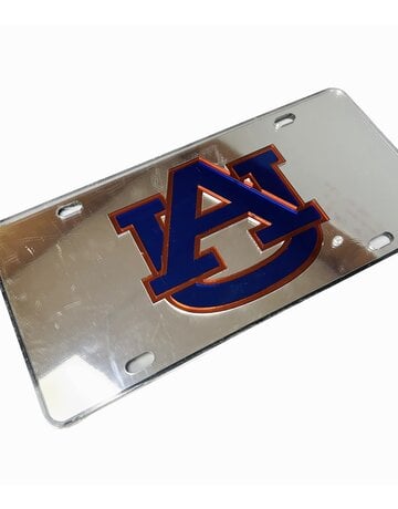 Craftique AU Silver Mirrored License Plate