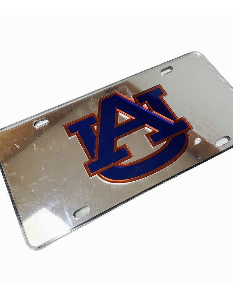 Craftique AU Silver Mirrored License Plate