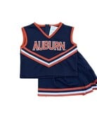 Little King Auburn Emb 2 Piece Cheer Outfit