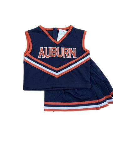 Little King Auburn Emb 2 Piece Cheer Outfit