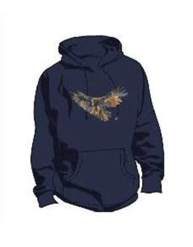 Art by LJD Watercolor Eagle Lightweight French Terry Hoodie