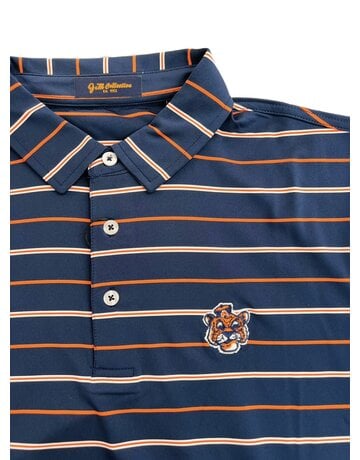 Divots Vintage Aubie Wide Double Stripe Polo