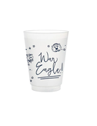 Valiant Gifts War Eagle Frosted Flex Cup 8-Pack