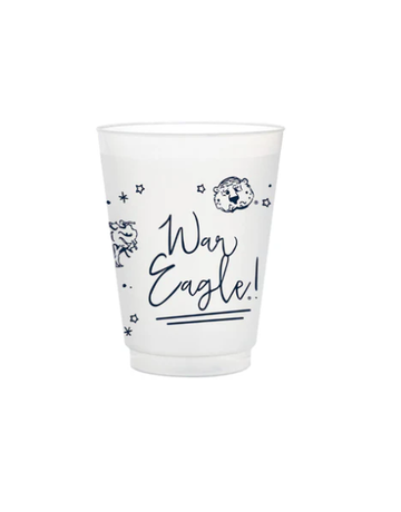 Valiant Gifts War Eagle Frosted Flex Cup 8-Pack