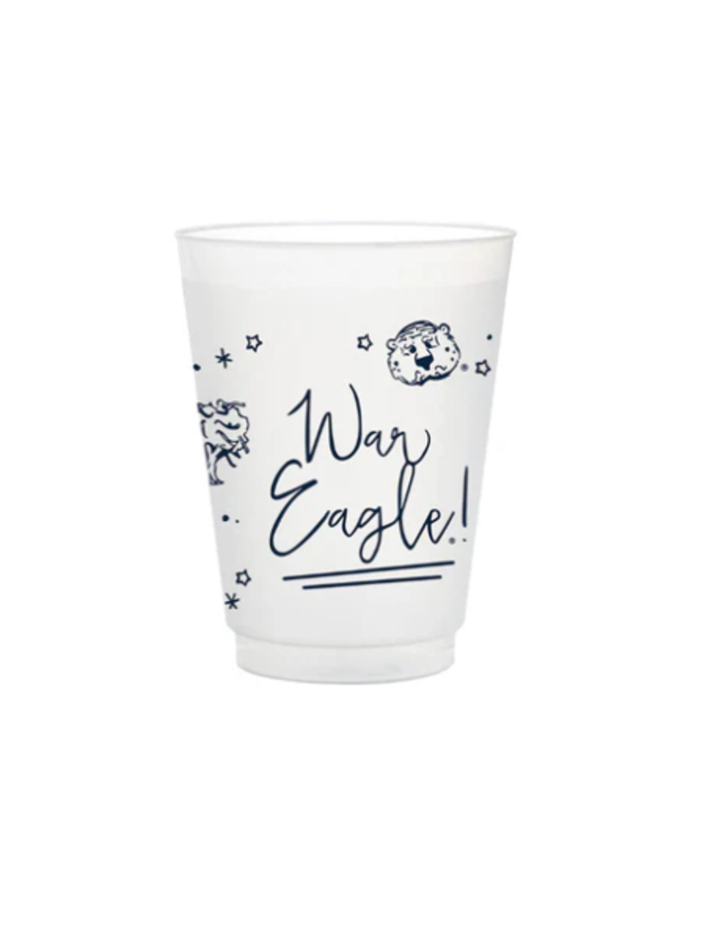 Valiant Gifts War Eagle Frosted Flex Cup 8-Pack