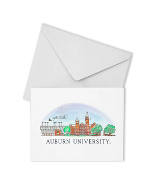 Valiant Gifts Auburn Skyline Boxed Note Cards 10 Pack