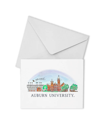 Valiant Gifts Auburn Skyline Boxed Note Cards 10 Pack