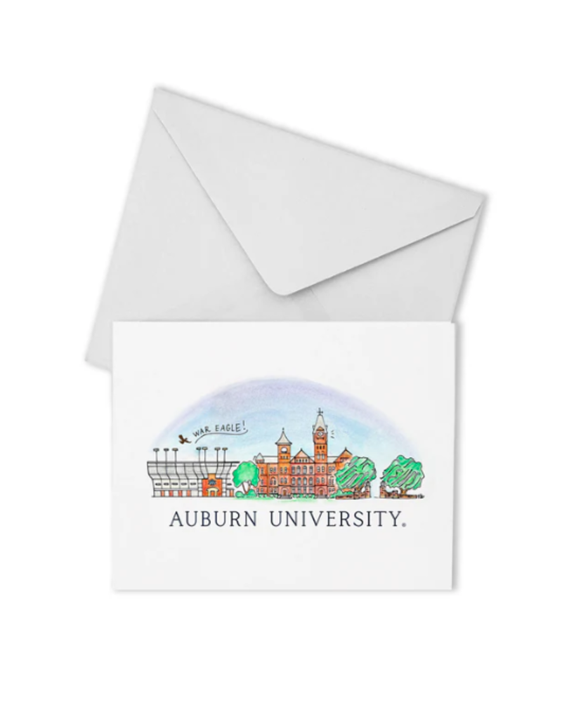 Valiant Gifts Auburn Skyline Boxed Note Cards 10 Pack
