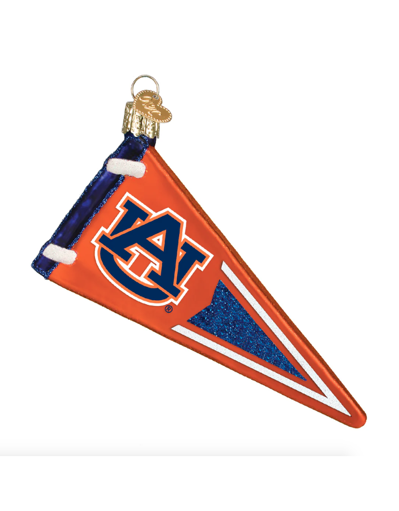 Old World Christmas Auburn Pennant Ornament