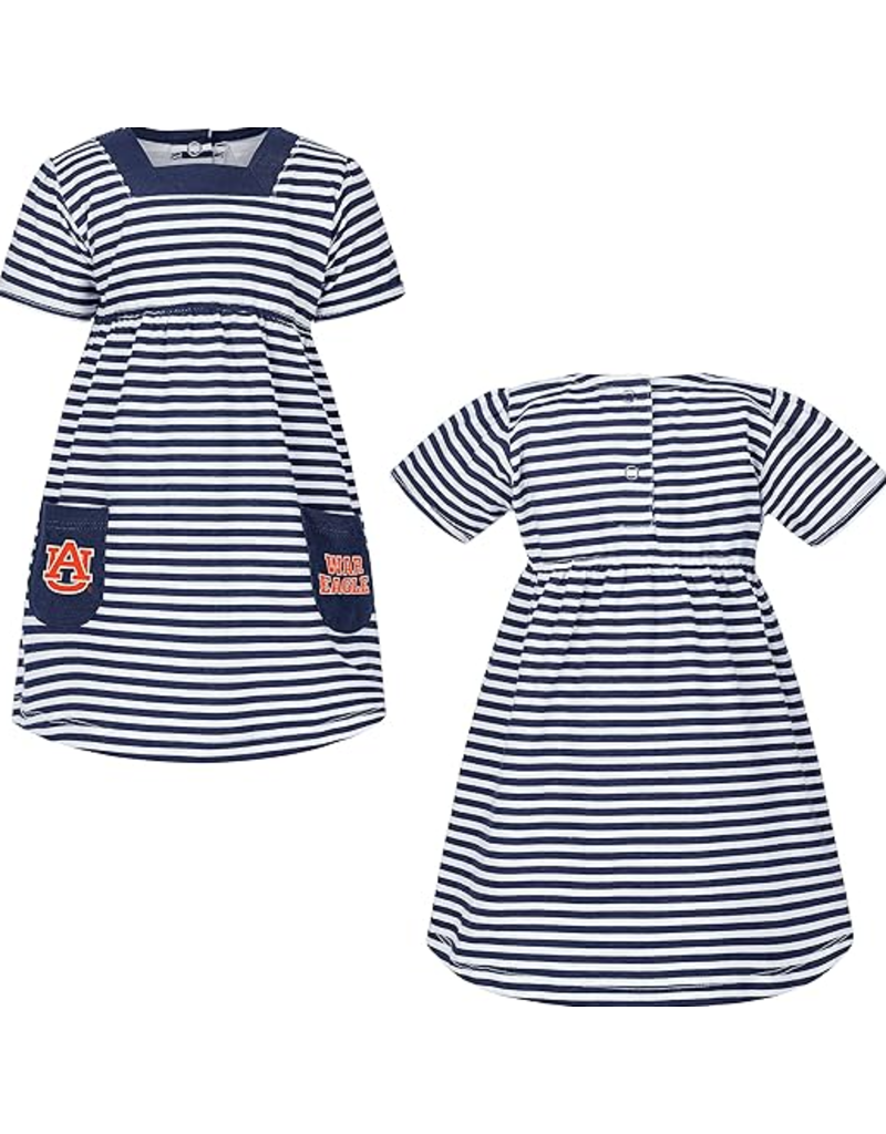 Little King AU War Eagle Pockets Striped Dress