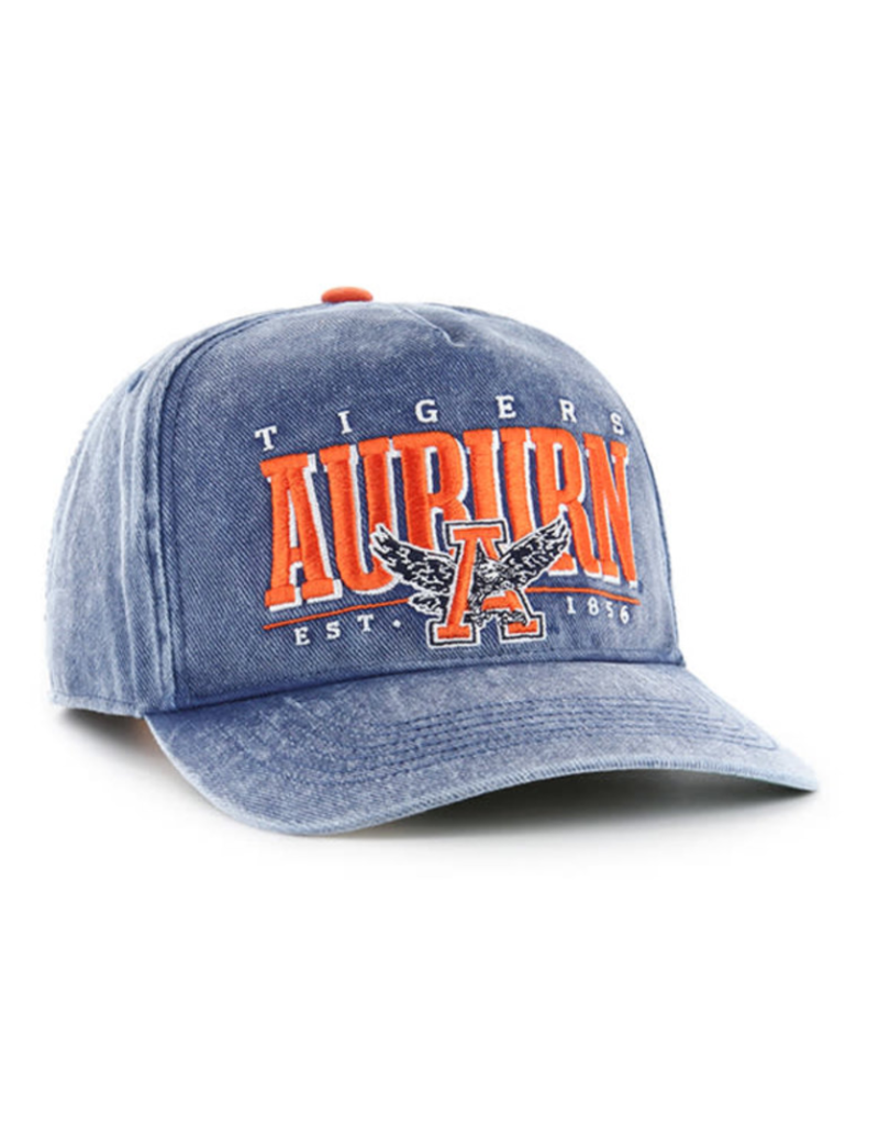 47 Brand Auburn Eagle Thru A Vintage Denim Hat