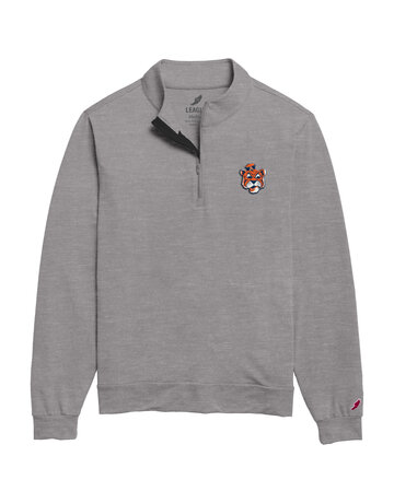 League Collegiate Wear Vintage Aubie Head 1/4 Zip Pullover