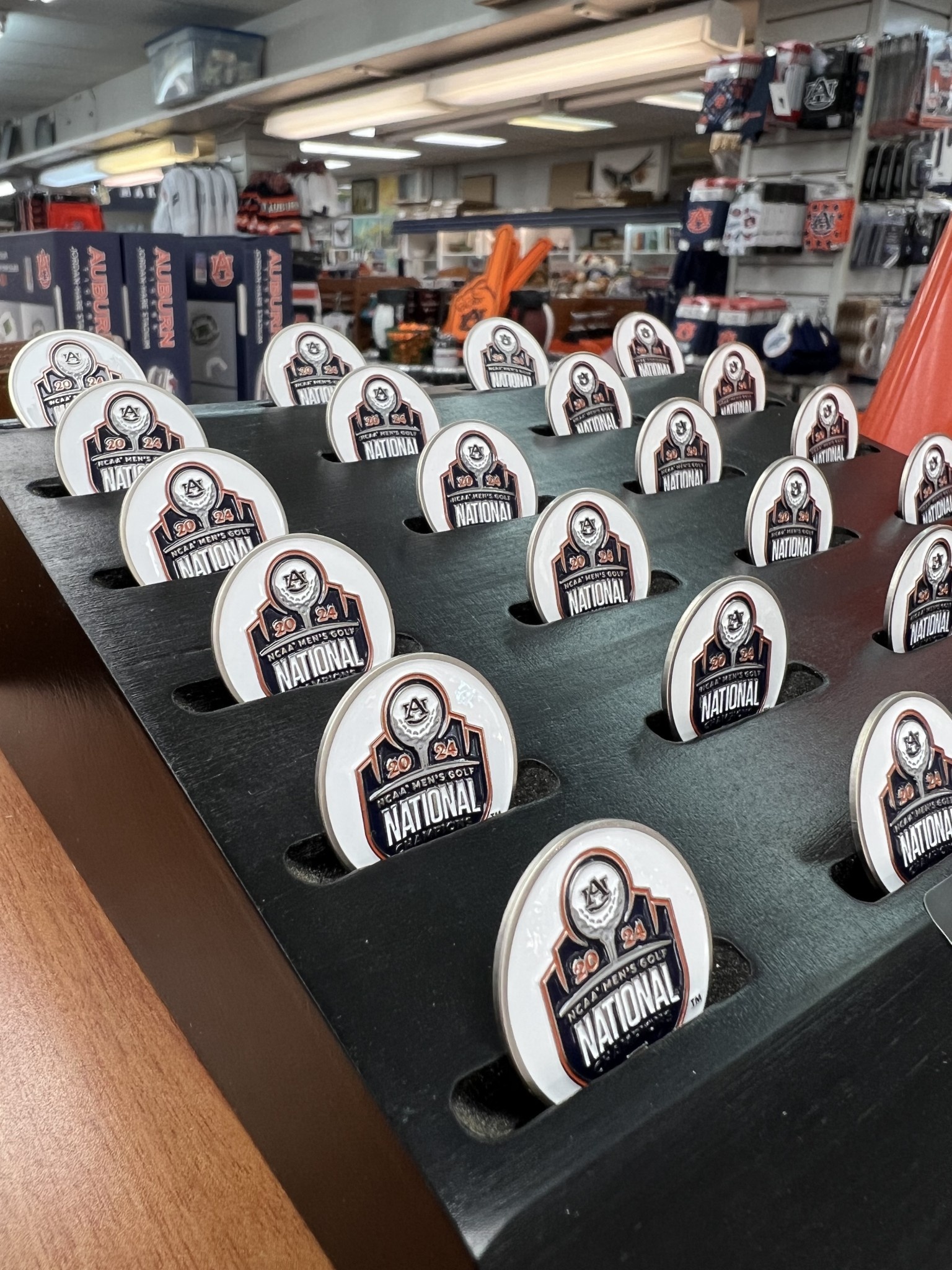 Ahead National Champions 2024 Golf Ball Marker J&M Bookstore Downtown