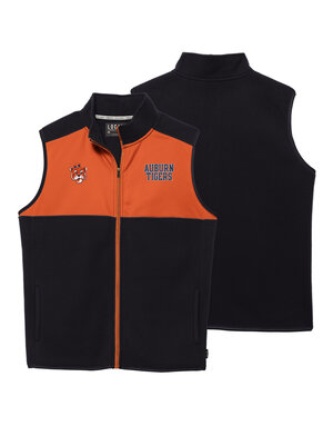 League Collegiate Wear Color Block AU Full Zip Vintage Aubie Vest