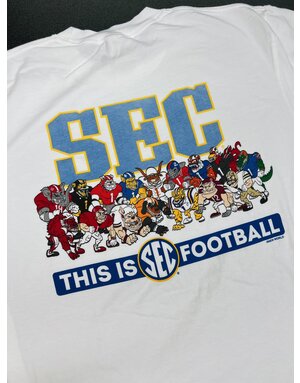 New World Graphics SEC Mascots Football T-Shirt