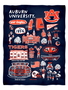 Vive La Fete Minky Blanket Auburn University Tigers 36" x 48"