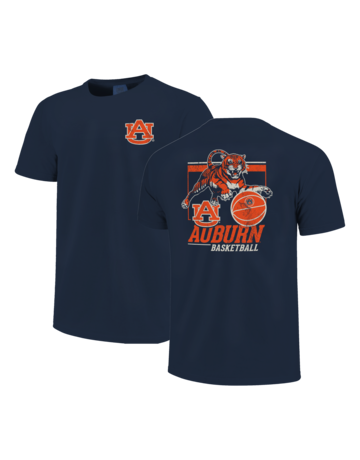 Image One Auburn Basketball Leaping Tiger T-Shirt