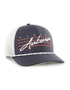 47 Brand Classic Tigers Auburn Throwback Navy Rope Hat White Mesh
