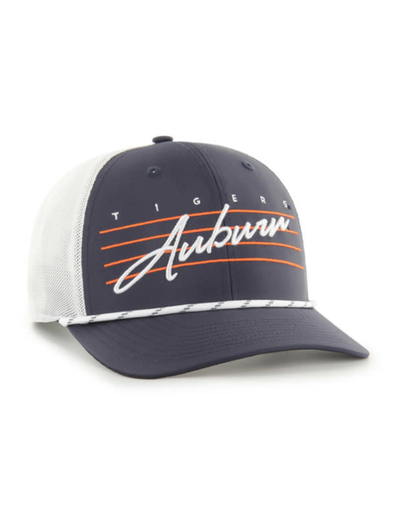 47 Brand Classic Tigers Auburn Throwback Navy Rope Hat White Mesh