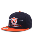 The Game AU Bar Two-Tone Flat Bill Hat Navy/Orange