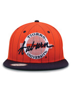 The Game Throwback 80s Circle Two-Tone Flat Bill Hat Orange/Navy