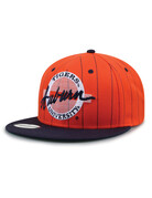 The Game Throwback 80s Circle Two-Tone Flat Bill Hat Orange/Navy
