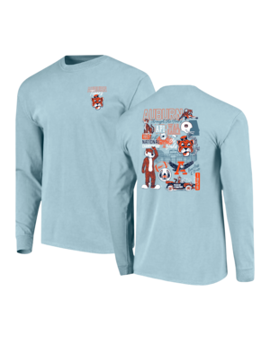 Image One Aubie Through the Years Long Sleeve T-Shirt