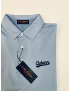 Divots Script Auburn Super thin Stripe Polo