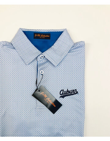 Divots Script Auburn Star Pattern Polo