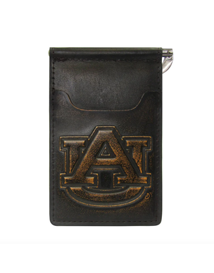 Zep Pro Burnished Antique Brown Clip Wallet