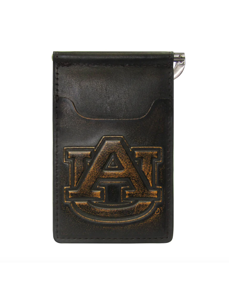 Zep Pro Burnished Antique Brown Clip Wallet