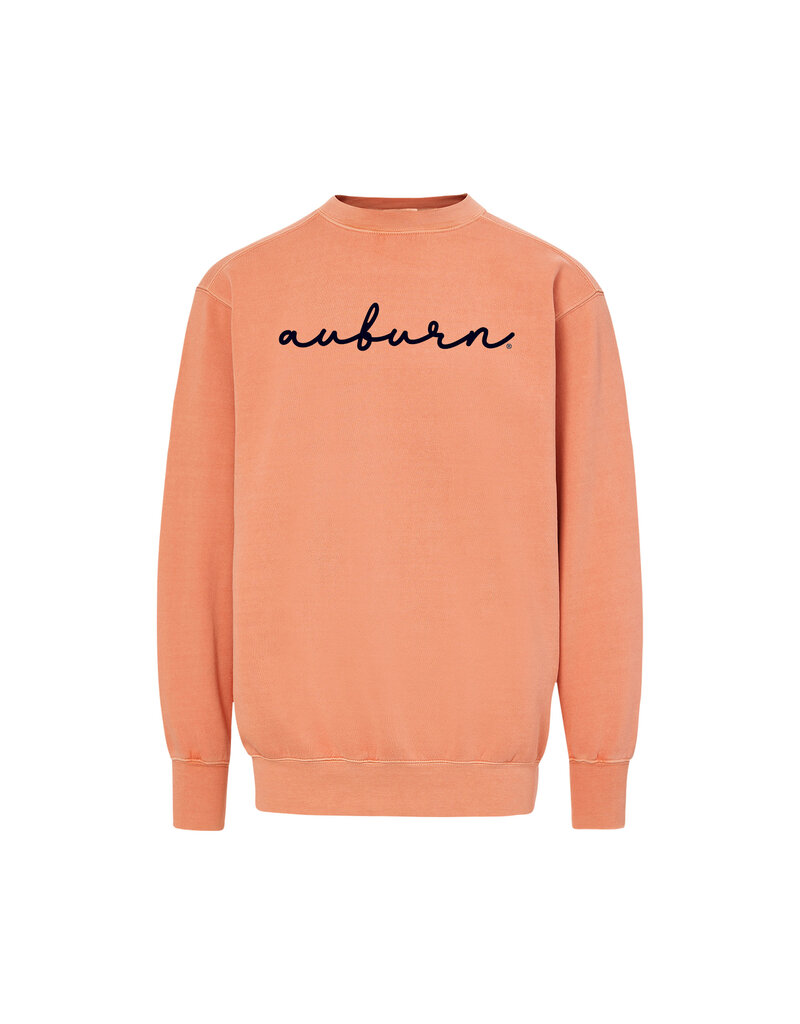 MV Sport Auburn Script Embroidered Crew