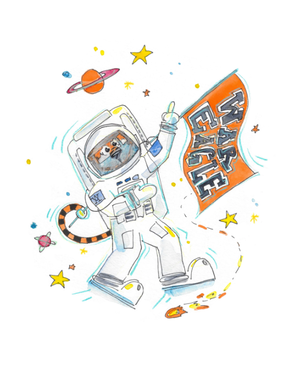Art by LJD Astronaut Aubie
