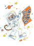 Art by LJD Astronaut Aubie