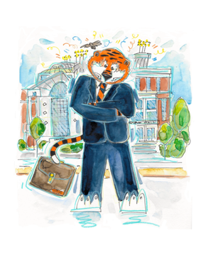 Art by LJD Business School Aubie
