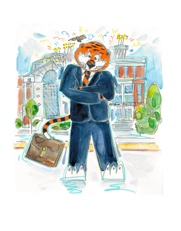 Art by LJD Business School Aubie