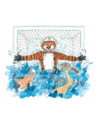 Art by LJD Waterpolo Aubie