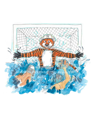 Art by LJD Waterpolo Aubie